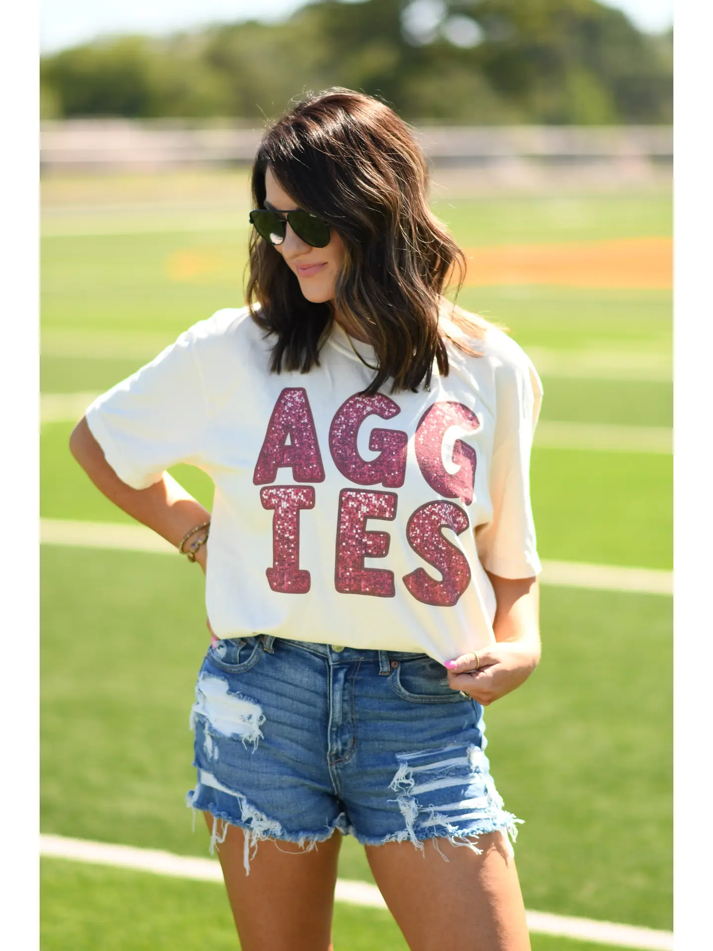 Aggies Sparkles Tee