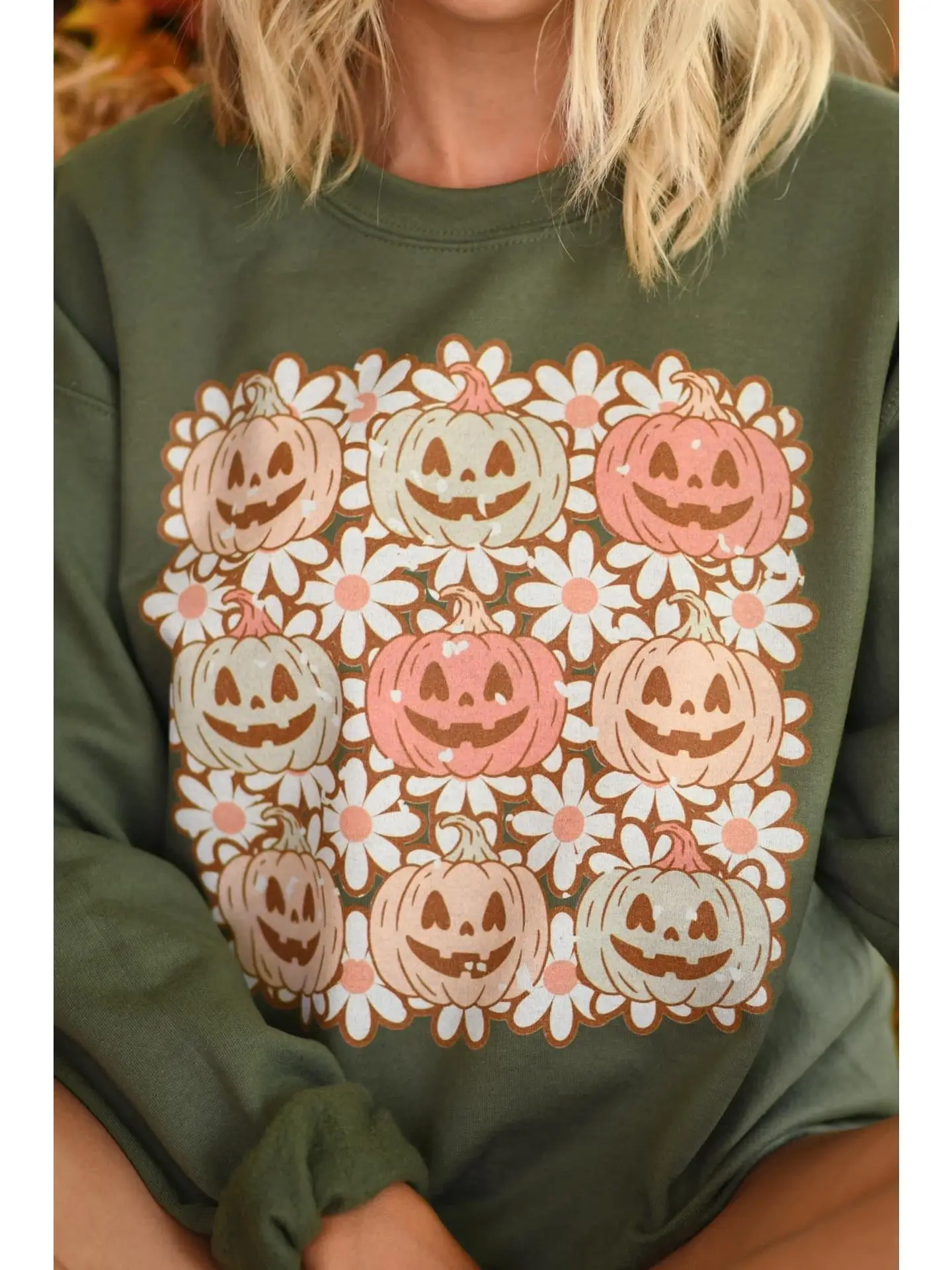 Daisy Jack O Lantern Sweatshirt