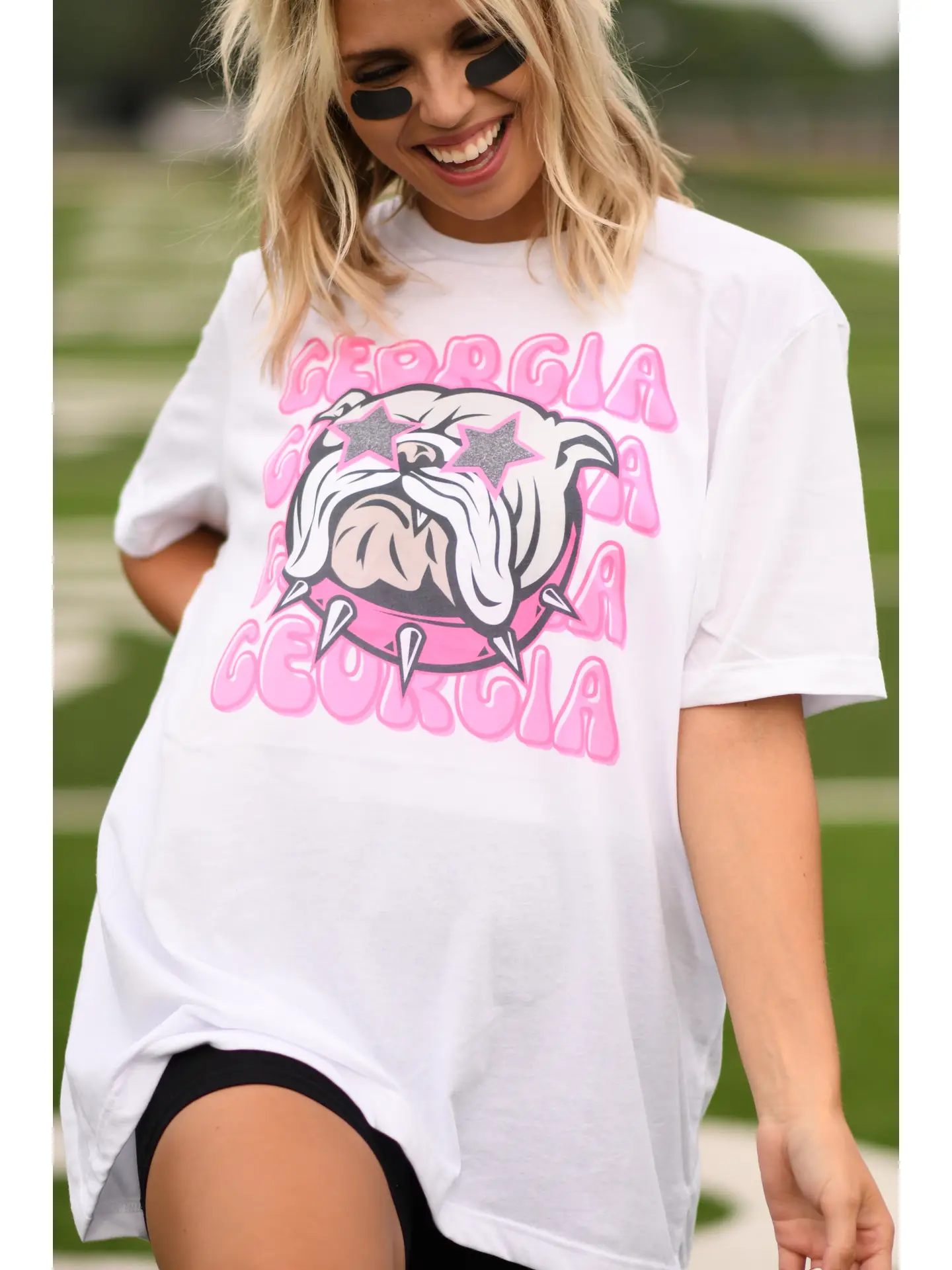 Georgia Pink Bulldog Tee