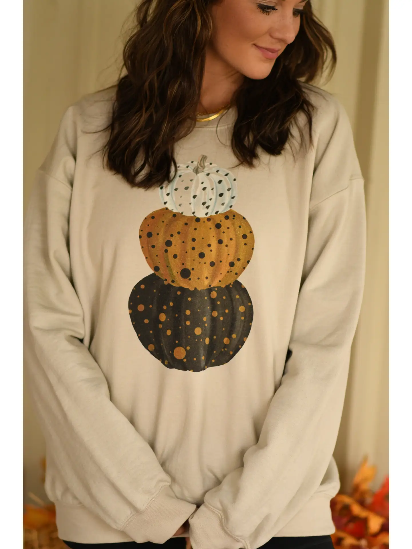 Stacked Spotted Pumpkins Tee OR Sweatshirt