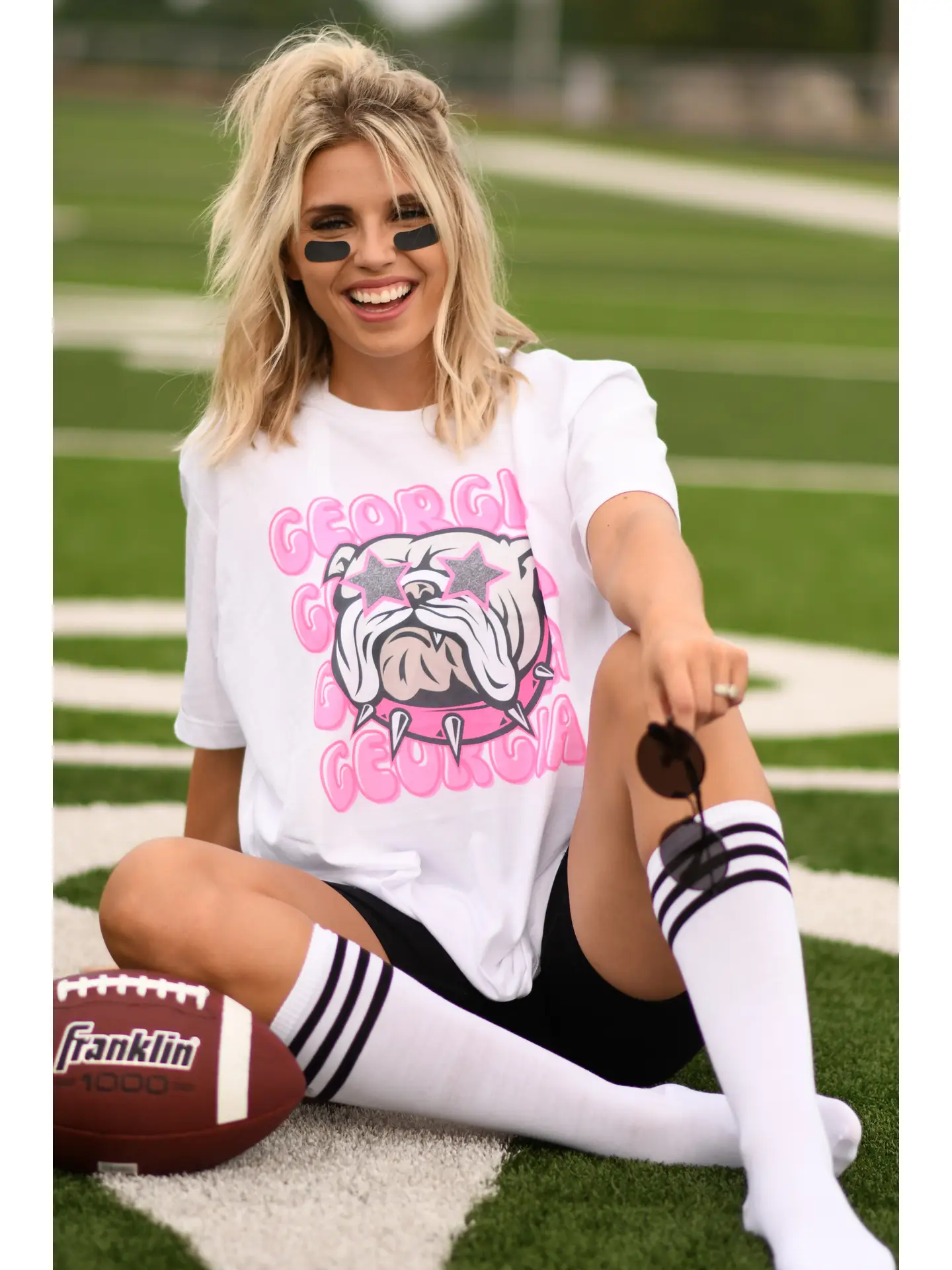 Georgia Pink Bulldog Tee