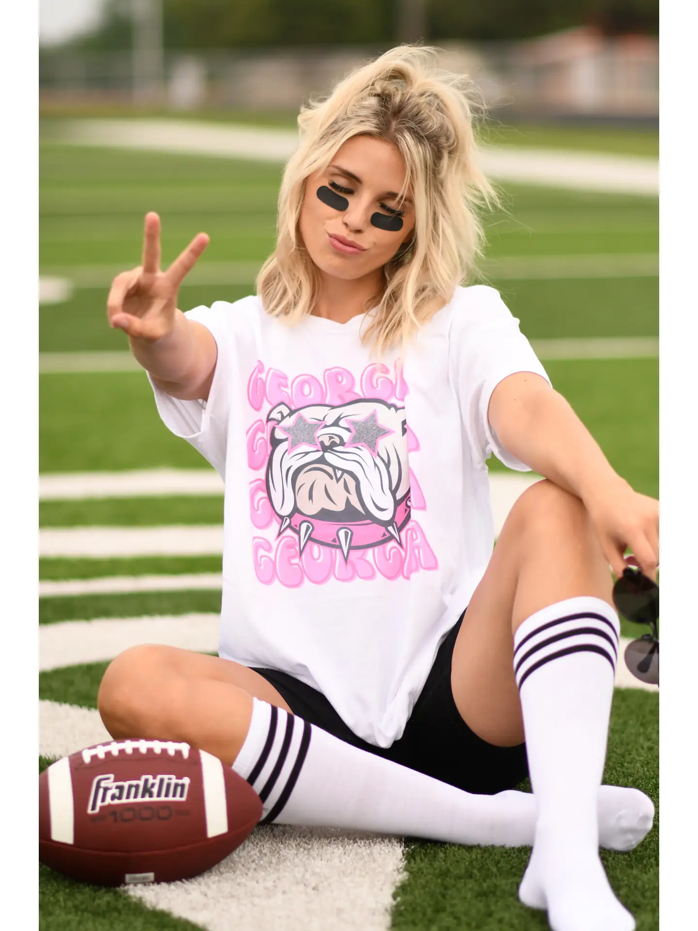 Georgia Pink Bulldog Tee