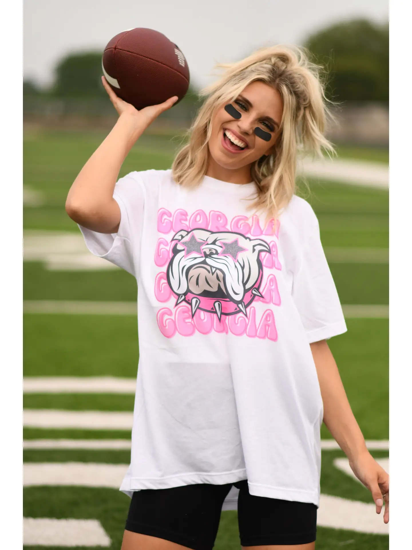 Georgia Pink Bulldog Tee